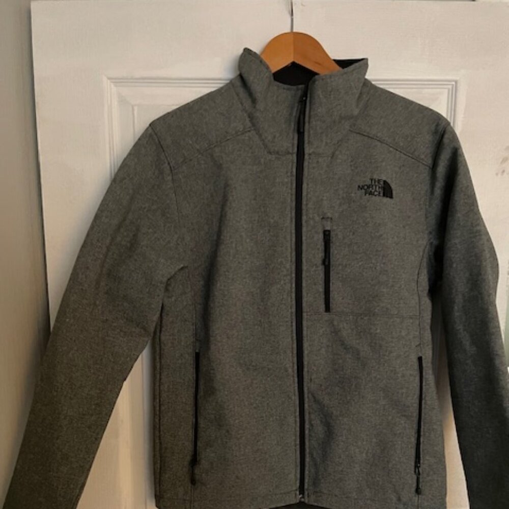 Lightly Used Men's Gray Northface Full Zip Jacket (No Hood) Size Small